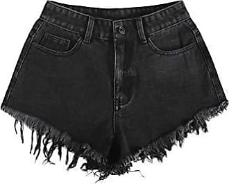 Damen Bekleidung Kurze Hosen Jeans-Shorts und Denim-Shorts Saint Laurent Baumwolle Jeansshorts in Schwarz 