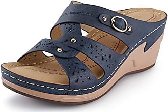 40.5 EU blau Geflochtene Gladiator-Sandalen für Damen Blau Amazon Damen Schuhe Sandalen Geflochtene Sandalen 
