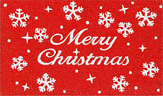 Multicolor Calloway Mills 101941729 Christmas Wreath Doormat 17 x 29 x 0.60