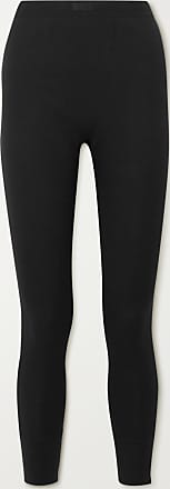 SKIMS Thermal Ribbed Cotton-blend Leggings - Soot - Black - XXS,XS,S,M,L,XL,2XL,3XL,4XL