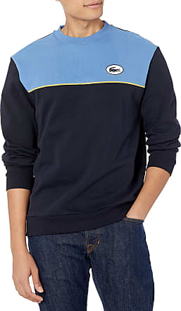 Grey / Beige Lacoste Mens Colour Block Stripe Sweatshirt