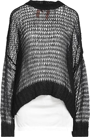 N°21 Baumwolle Pullover mit Kristallen in Schwarz Damen Pullover und Strickwaren N°21 Pullover und Strickwaren 