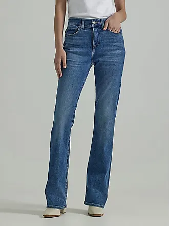 Lauren Jeans Co. Women's Paisley Modern Straight Ankle Jeans (6, Blue Multi)