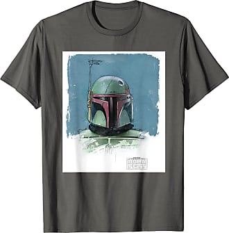 Bravado Star Wars-Boba Fett Sketch Camiseta para Hombre 