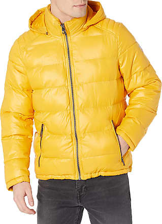 yellow guess coat