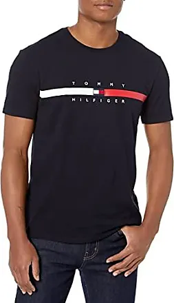 Tommy Hilfiger Men's Short Sleeve Signature Stripe Graphic T-Shirt, Sky  Captain, X-Small : : Clothing, Shoes & Accessories