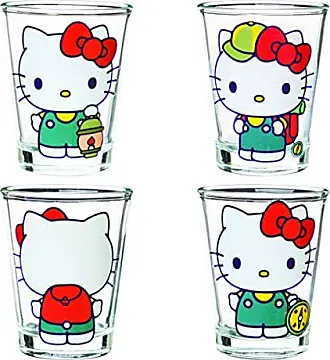 Hello Kitty Faces 4 Piece 16oz Pint Glass Set