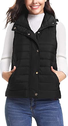 Aibrou Women Down Vest Lightweight Packable Warm Quilted Zip Lite Vest Gilet