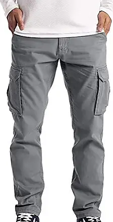 Homme Pantalon Militaire Cargo Slim Pantalon Travail Sport Jogging  Pantalons Multi Poches Outdoor Décontractée Randonnée Pants S-4XL
