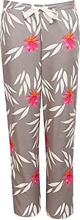Cyberjammies 9034 Pantalon de pyjama pour femme Motif feuilles de bambou Noir/blanc