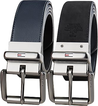 Greg Norman Collection Men's Genuine Leather Reversible Belt in Tan/Black/Tan Black, Size 44