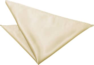 DQT Men Plain Shantung Wedding Handkerchief Pocket Square