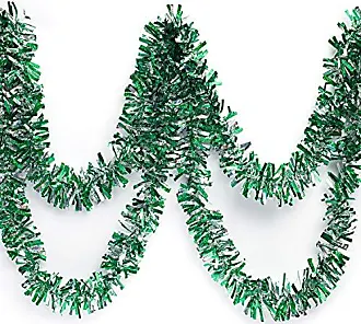 Anderson's Iridescent Shimmer/Glitter Sparkle Garland, Silver - 4 inches  Wide x 25 feet Long, Parade Float Decorations for Trailer Or Golf Cart
