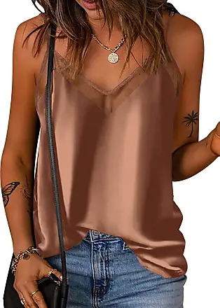 Ekouaer Silk Cowl Neck Tank Top for Women : : Clothing, Shoes &  Accessories