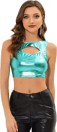 CRZ YOGA Pima Cotton Cropped Tank Tops for Women Workout Crop Top