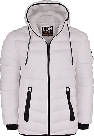 Mens Brave Soul Padded Quilted Reflective Colour Block Puffer Jacket Bubble Coat 