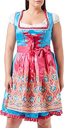 Kleid, Schürze & Bluse DIRNDLINE 3-tlg Mini-Dirndl Trachtenkleid mit floralem Muster 