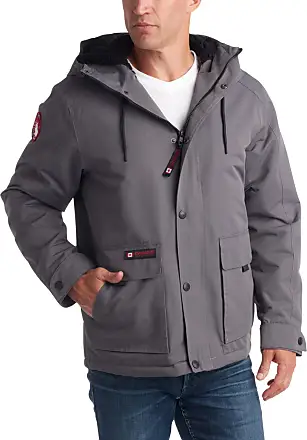 Canada Weathergear Men's Parka, Charcoal, L at  Men's