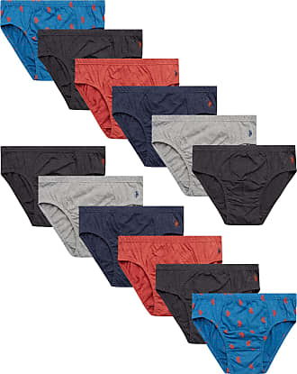 Womens 3 Pack Seamless Logo Thong Panties Evening Blue/Grey/White Large Polo Assn U.S 