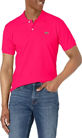 Lacoste L1212 Classic Pique Polo Shirt Reseda Pink XS at  Men's  Clothing store