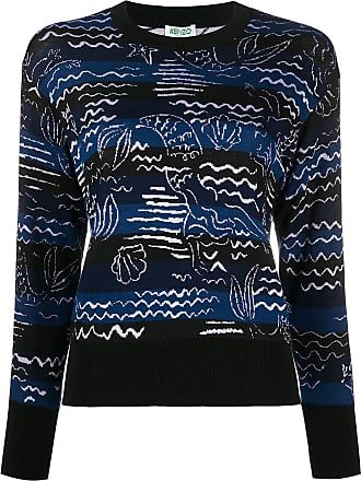 black and blue kenzo jumper