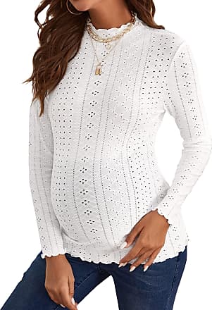 SOLY HUX Women's High Turtle Neck High Cut Long Sleeve Solid