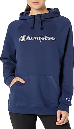 blue mylar champion hoodie