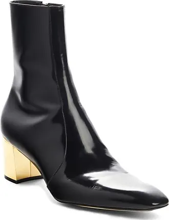 Saint Laurent XIV 70mm leather ankle boots - Black