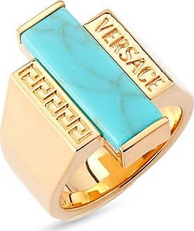 Buy Versace V Logo Ring - Gold At 30% Off