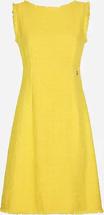 Yellow Tweed Dress