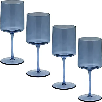 La DoubleJ Rainbow Set of 8 Wine Glasses - Blue