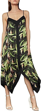 Bcbgmaxazria Womens Floral Handkerchief Dress, Black Birds of Paradise, XS (US 2)