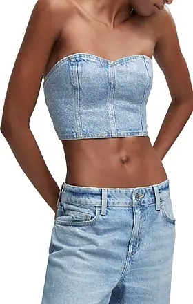 Women's Blue Corset Tops gifts - up to −65%