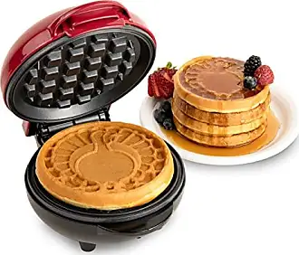 Nostalgia Retro Electric Large Hard-Boiled Egg Cooker, 7 Capacity, Poached  & Low-Carb Diets, Aqua & MyMini Personal Electric Waffle Maker, 5-Inch