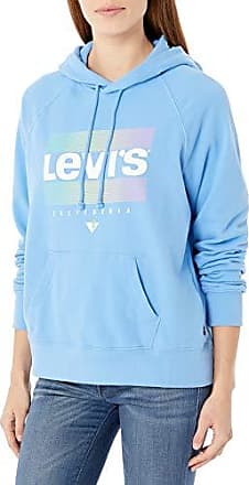 levi's green white and blue colorblock sweatshirt