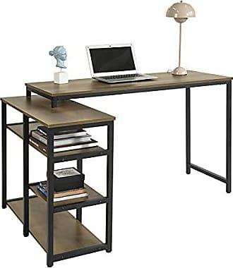 SoBuy Schreibtisch mit Ablage Kinderschreibtisch Computertisch Bürotisch FWT34-W 