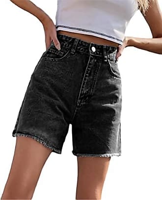 Jennyfer Short en jean noir style d\u00e9contract\u00e9 Mode Shorts en jean Pantalons courts 