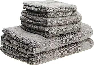 Nautica - 6 Piece Bath Towels, Highly Absorbent Cotton Towel Set, Stylish  Bathroom Decor (Brookwater Grey, 6 Piece)
