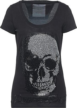 Mujer Ropa de Camisetas y tops de Camisetas Camiseta Philipp Plein de Tejido sintético de color Negro 