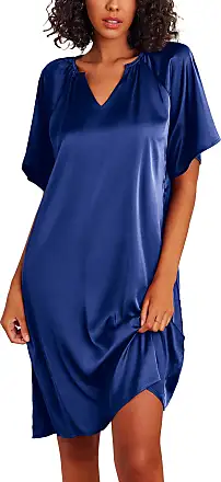 Ekouaer Women's Satin Nightgown Short Sleeve Silk Sleepwear : :  Clothing, Shoes & Accessories