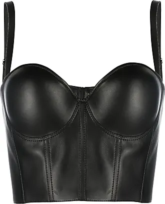 Sosana - Set: Faux Leather Bra Top + Panties