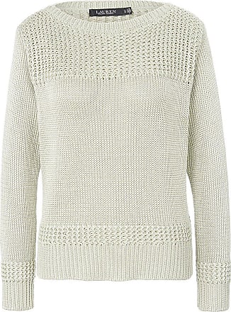 Polo Ralph Lauren Wolle Gerippter Pullover in Weiß Damen Bekleidung Pullover und Strickwaren Pullover 