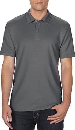 Gildan Mens DryBlend Adult Double Pique Polo Shirt, Grey (Charcoal), Large (Size: L)