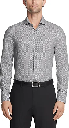  Van Heusen Men's Dress Shirt Slim Fit Flex Collar Stretch  Solid, Black, 14.5 Neck 32-33 Sleeve : Clothing, Shoes & Jewelry