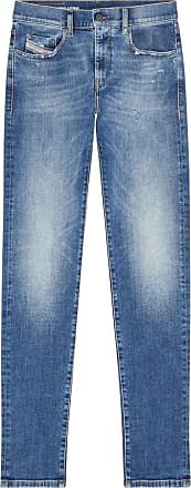 Jeans DIESEL SHIRO TECH ALPINESTARS Bleu délavé 