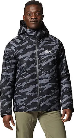 Mountain Hardwear Men's Mountain Stretch Hoody, Black Paintstrokes Print,  Small at  Men's Clothing store