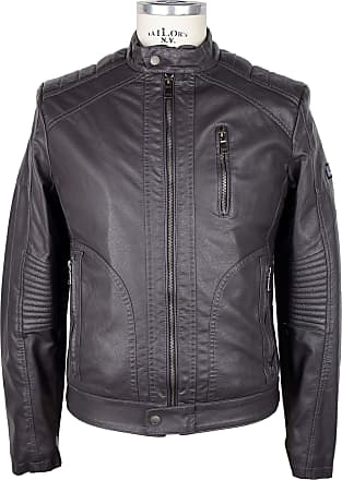 Leather Jackets for Men in Gray − Now: Shop up to −79% | Stylight