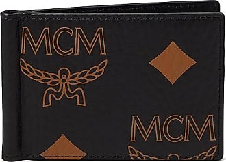 Mcm Women's Large Aren logo-embossed Leather Wallet-On-Chain - Black