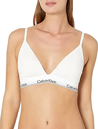 Womens Calvin Klein ivory Lightly Lined Lace Bandeau Bra