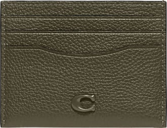 Shop Coach Unisex Chain Plain Leather Small Wallet Logo Card Holders by  爽風modeinNY